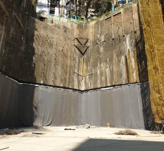 پروژه عایق گود ساختمانی مجتمع پانیذ 