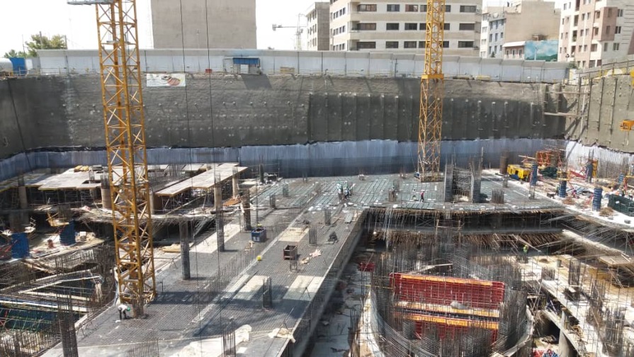 پروژه عایق گود ساختمانی مجتمع خوارزمی